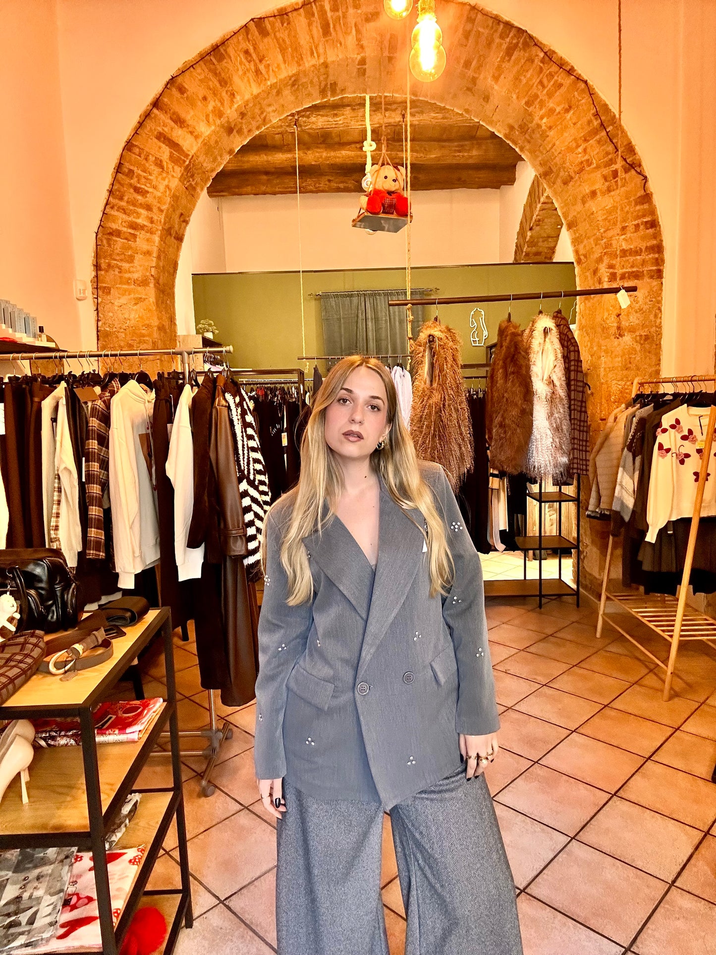 Blazer con applicazioni